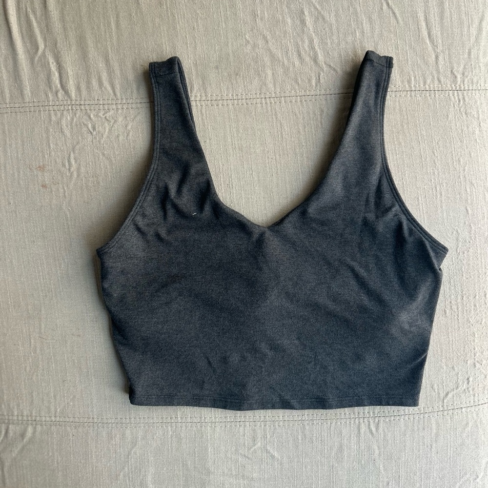 P'tula Charcoal Faith V crop NWOT